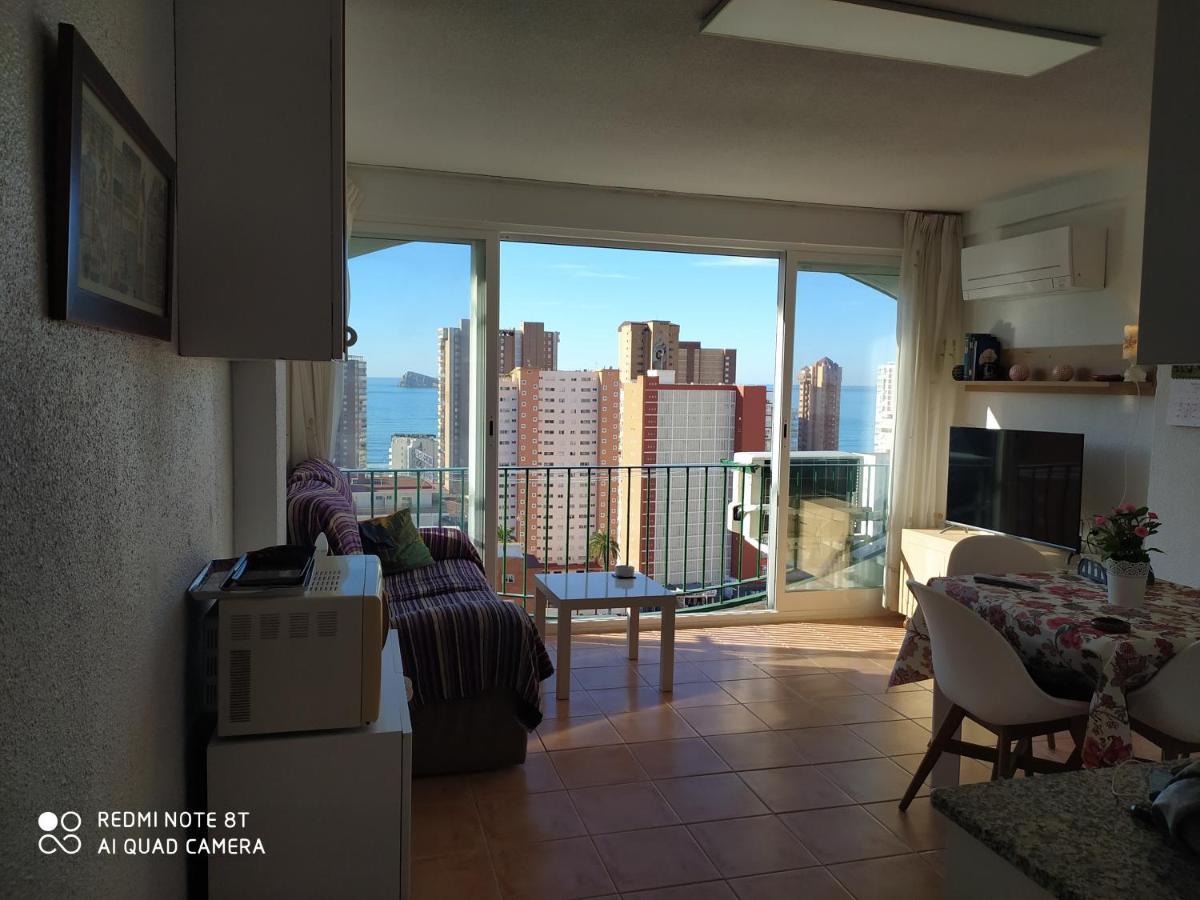 Apto San Angelo Benidorm Vistas Al Mar 400 M Kültér fotó